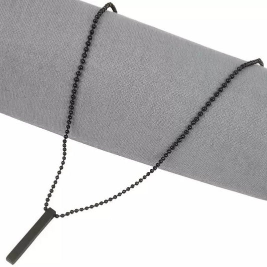 Black 3D Vertical Bar Cuboid Stick